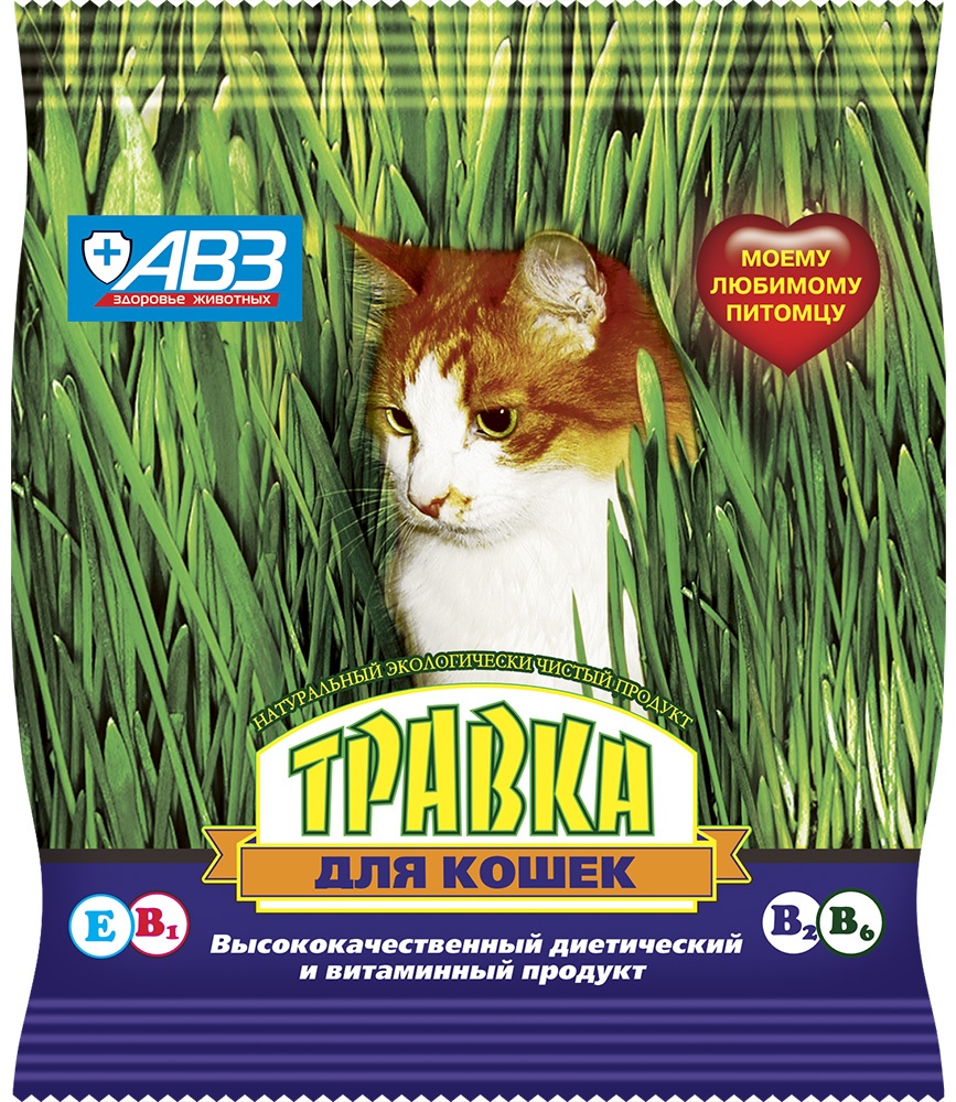 Травка для кошек в пакете