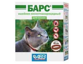 Барс ошейник инсектоакарицидный для кошек