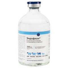 Энрофлон 5%, инъекционный раствор,  100 мл