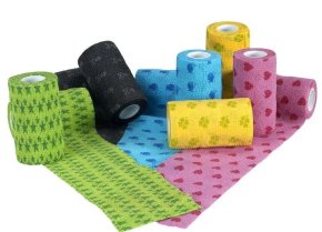 Бинт VitaVet (бандаж) самофикс ГОРЬКИЙ цветной 5 см х 4,5 м (12 шт/уп)