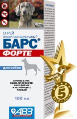 Барс Форте спрей для собак, 100 мл