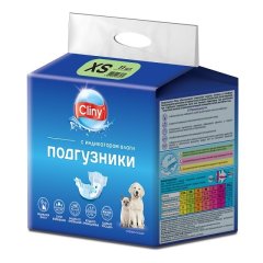 КЛИНИ Подгузники для собак и кошек XS 2-4 кг К201