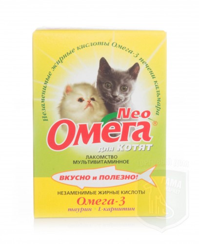 Омега NEOд/котят с таурином и L-карнитином 60табл.