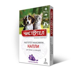 Чистотел Максимум капли для щенков и котят от блох и клещей /упак 3х1мл/