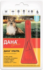 ДАНА УЛЬТРА Капли для собак и щенков 10-20 кг, 1*1.6 мл