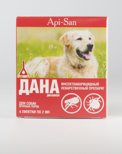Дана капли для собак крупных пород (2 мл х 4)