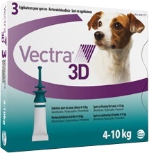 Вектра 3D капли д/собак 4-10кг инсектоакарицидные 1,6мл*3пипетки