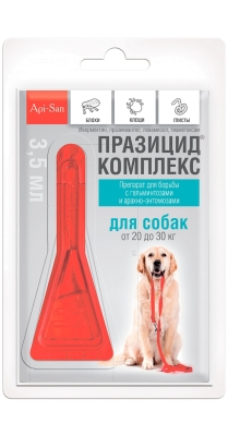 Празицид-комплекс капли на холку д/собак 20-30 кг,1*3.5мл, пипетка /упак 10шт/