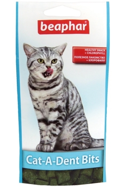 Беафар Подушечки для чистки зубов у кошек Cat-А-Dent Bits, 35 г 11406