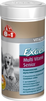 8 в 1 Мультивит добавка д/пожилых cобак, 70 табл Ехcel Multi Vitamin Senior