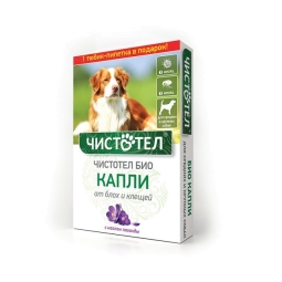 Чистотел Био капли с лавандой от эктопаразитов д/сред и круп собак 2 пипетки