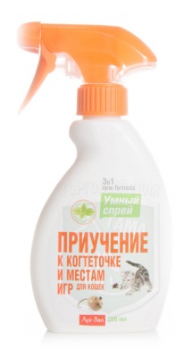 Умный спрей приучение к когтеточке для кошек, 250 мл