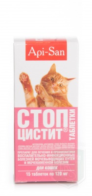 Стоп-Цистит для кошек, 15 таблеток