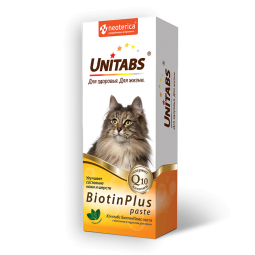 ЮНИТАБС Паста д/кошек, 120 мл BiotinPlus paste (кор/12шт) U305