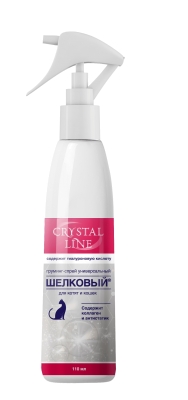 Груминг-спрей CRYSTAL LINE ШЕЛКОВЫЙ д/кошек и котят от КОЛТУНОВ