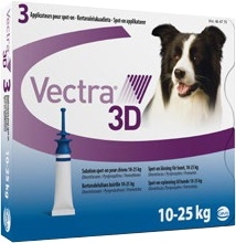 Вектра 3D капли д/собак 10-25кг инсектоакарицидные 3,6мл*3пипетки