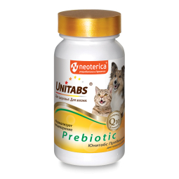 ЮНИТАБС Витамины д/кошек и собак, 100таб Prebiotic U310