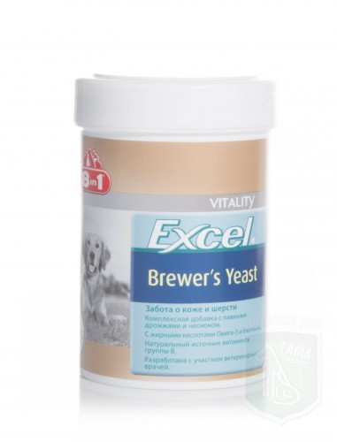 Витамины с пивными дрожжами и чесноком Brewers Excel Yeast для собак 260 таб