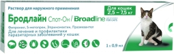 БРОДЛАЙН СПОТ ОН 0,9мл для кошек 2,5-7,5кг доза/шприц