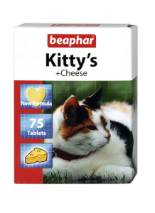 Беафар Витамины KITTYs CHEESE д/ кошек 75 таблеток