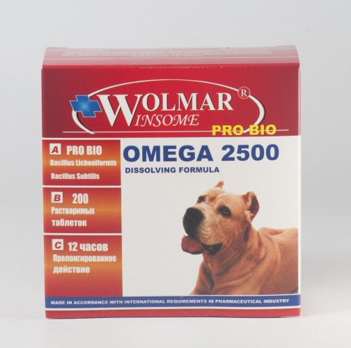 Wolmar Winsome Pro Bio Omega 2500, 200 табл.