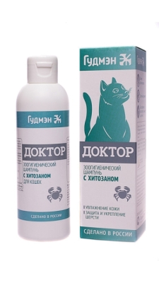 Шампунь ДОКТОР с ХИТОЗАНОМ для кошек, 200мл