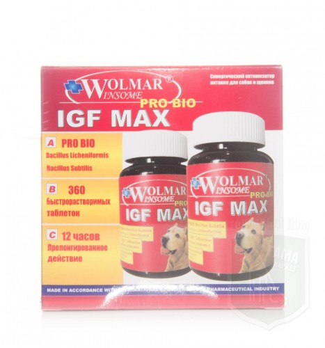 Wolmar Winsome Pro Bio IGF MAX, 360 таб