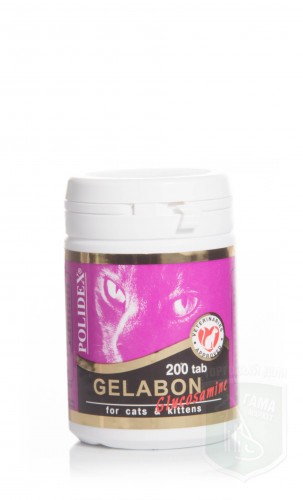 POLIDEX 200 гелабон с глюкозамином д/кошек