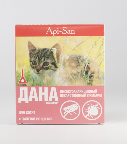 Дана капли для котят (0,5 мл x 4)