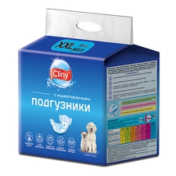 КЛИНИ Подгузники д/собак XXL 25-40 кг, №6