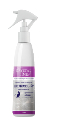 Груминг-спрей CRYSTAL Шелковый ОТ КОЛТУНОВ 110мл д/кошек и котят