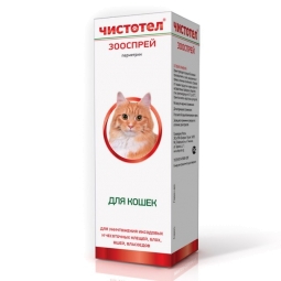 Чистотел Спрей д/кошек от блох и клещей, 100 мл С308 (кор/40 шт)