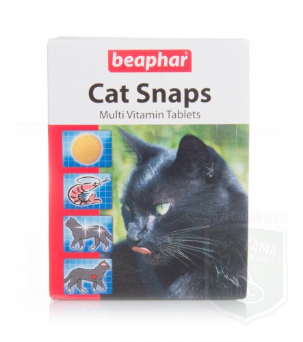 Беафар Витамины CAT SNAPS д/ кошек 75 таблеток