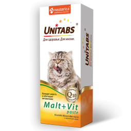 ЮНИТАБС Паста д/кошек, 120 мл Malt+Vit paste U309