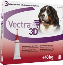 Вектра 3D капли д/собак 40-65кг инсектоакарицидные 8мл*3пипетки